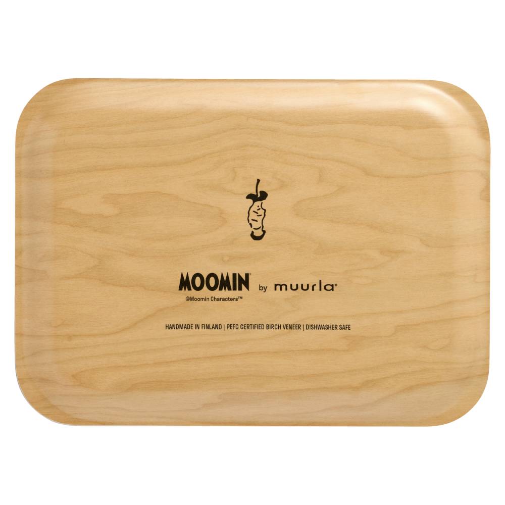 Moomin Joyfull Apples Tray 27x20cm Green - The Official Moomin Shop