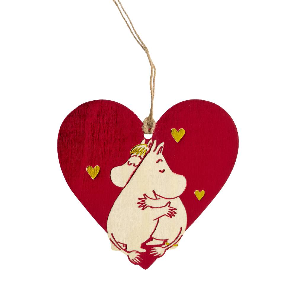Moomin Heart Christmas Decoration Red - The Official Moomin Shop