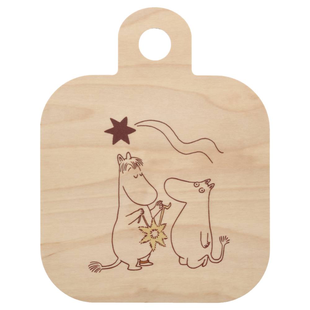 Moomin Comet Chop & Serve Board 25x32cm Brown - The Official Moomin Shop