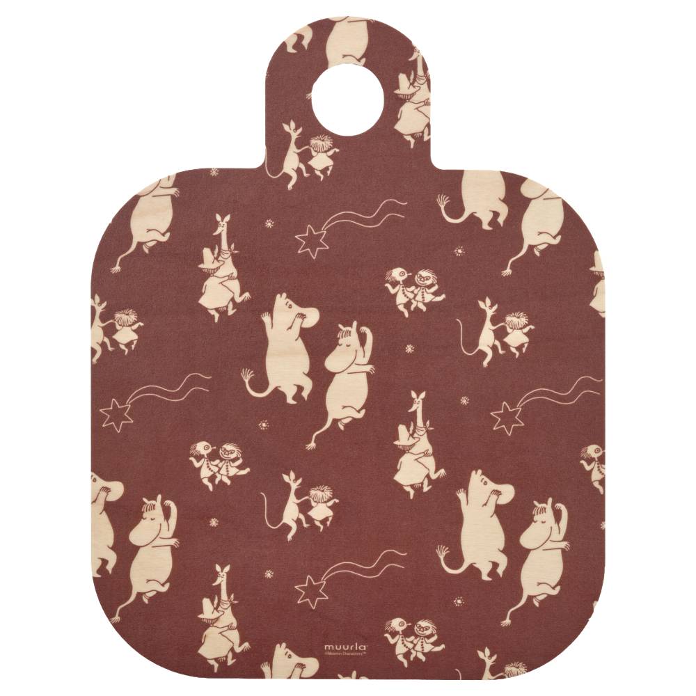 Moomin Comet Chop & Serve Board 25x32cm Brown - The Official Moomin Shop