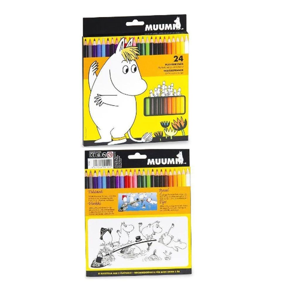 Snorkmaiden Coloured pencils 24pcs. - Anglo Nordic - The Official Moomin Shop