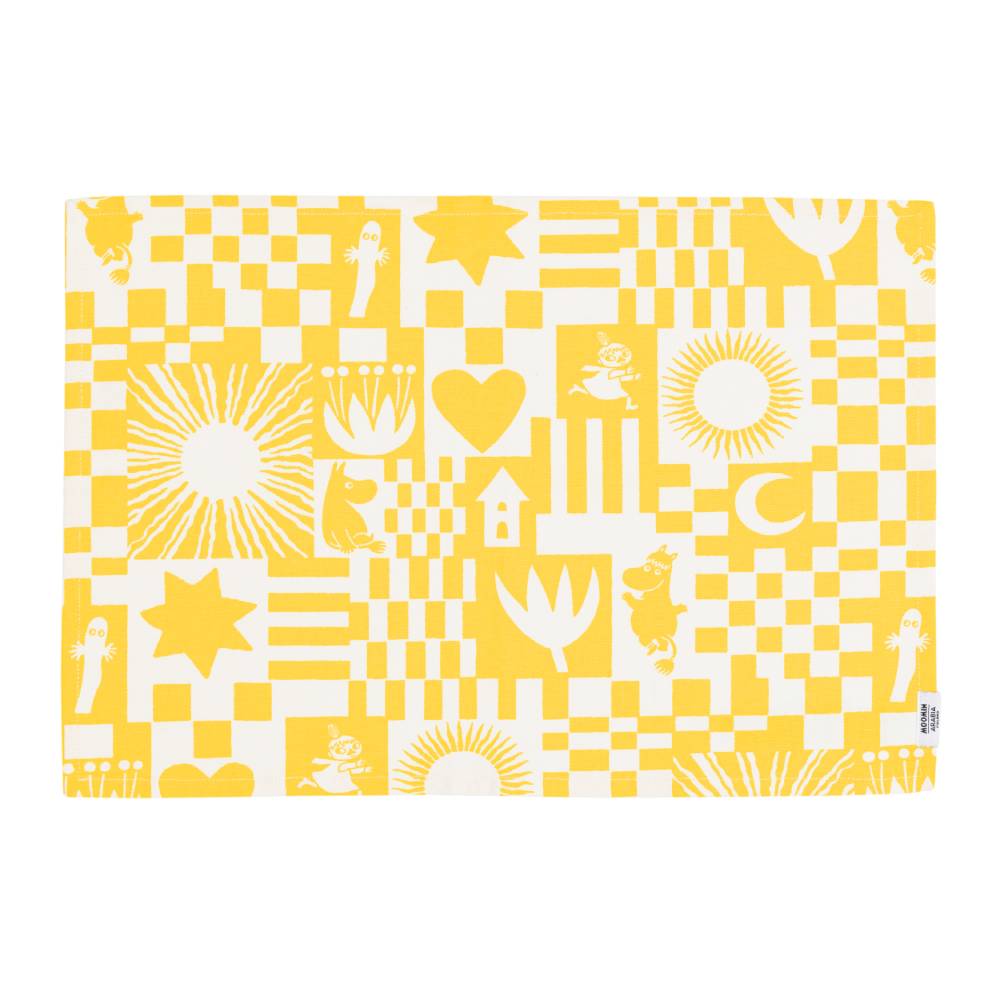 Moomin Party Tablemat Yellow 33x45 cm - Moomin Arabia - The Official Moomin Shop