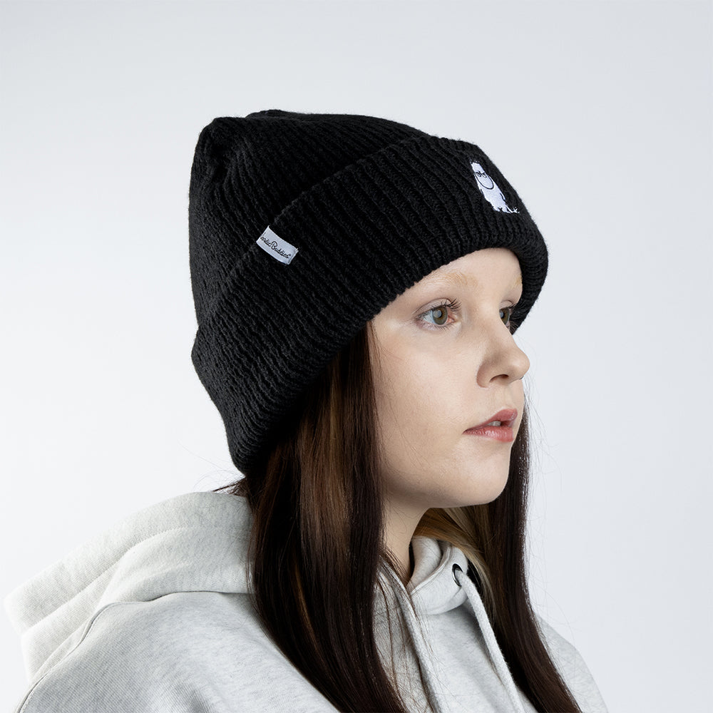 Moomintroll Angry Thick Beanie Black - The Official Moomin Shop