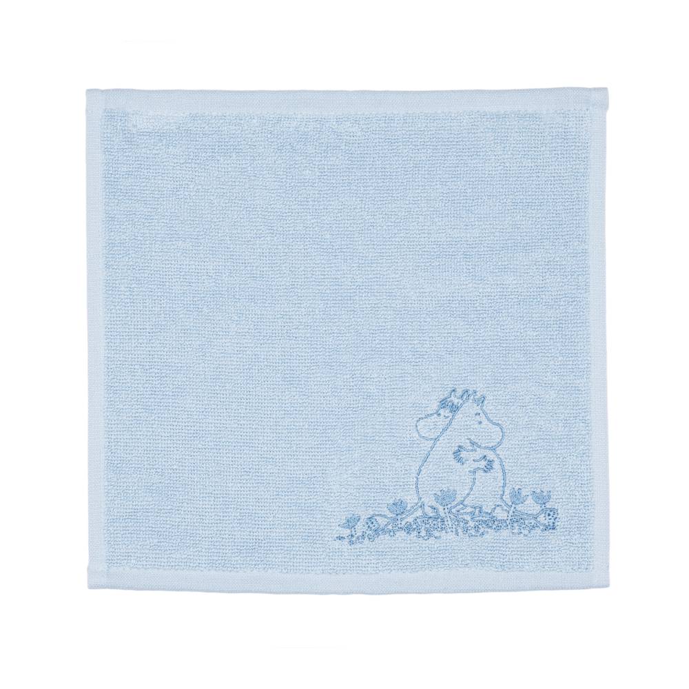 Moomin Blue Love Towel 25x25cm - The Official Moomin Shop