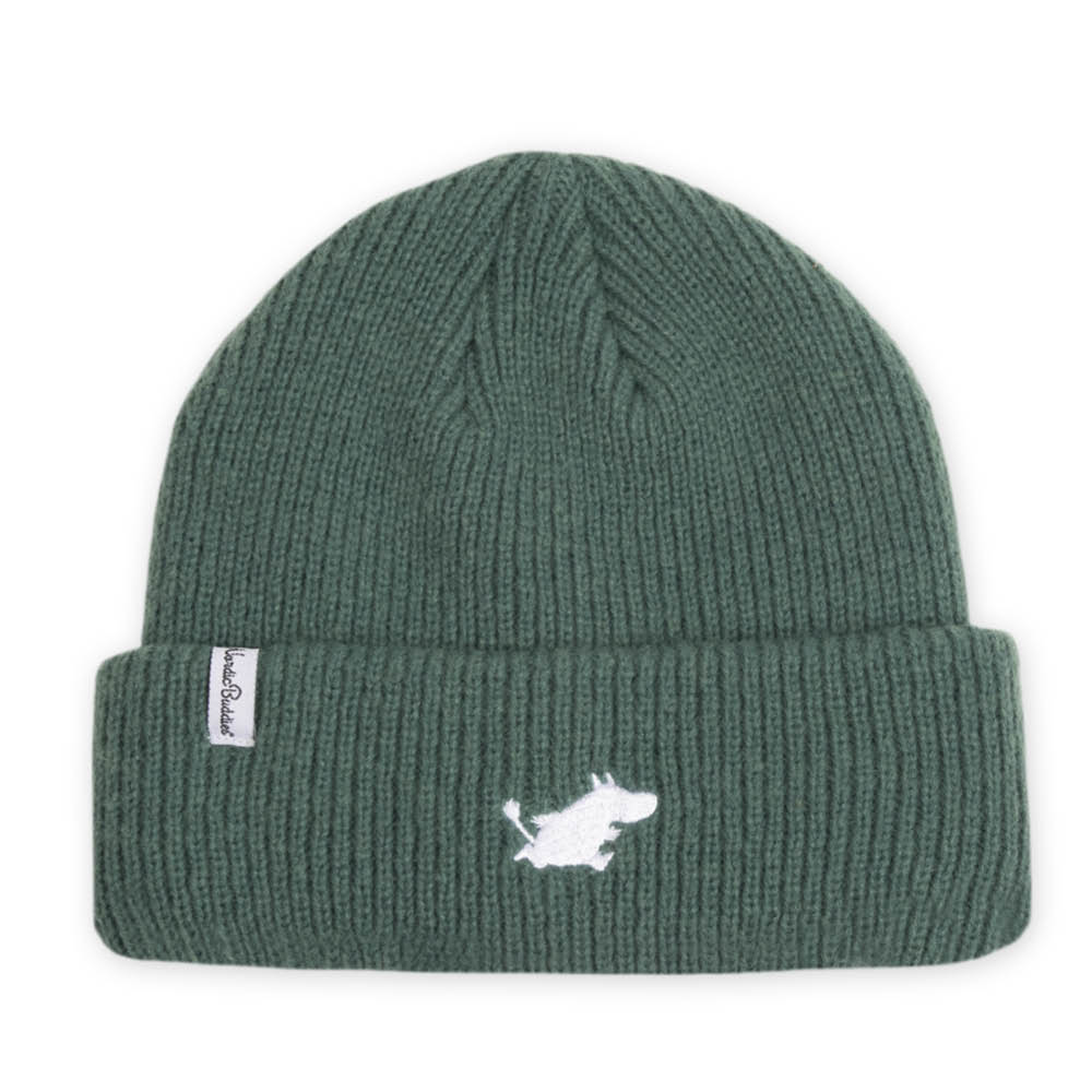 Moomintroll Running Adults Beanie Green - Nordicbuddies - The Official Moomin Shop