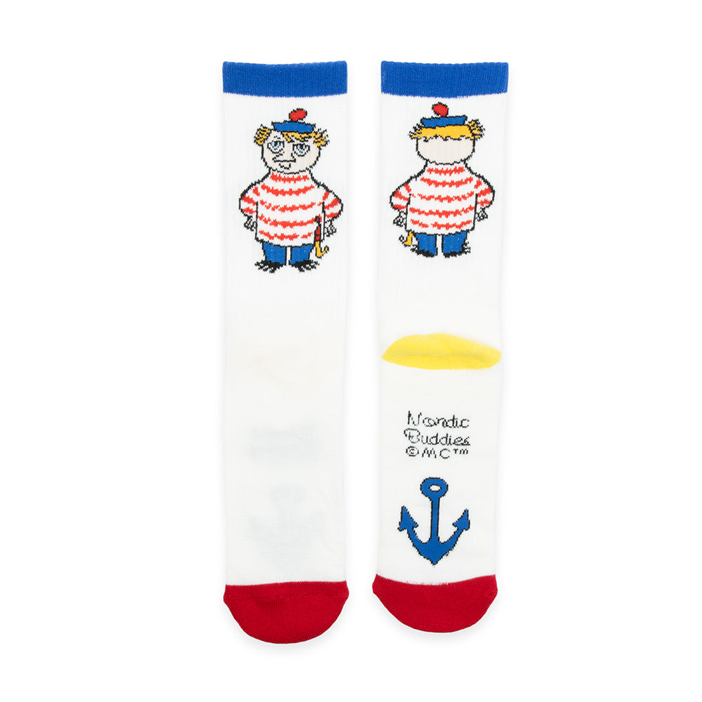 Too-Ticky Retro Socks 40-45 White - Nordicbuddies - The Official Moomin Shop