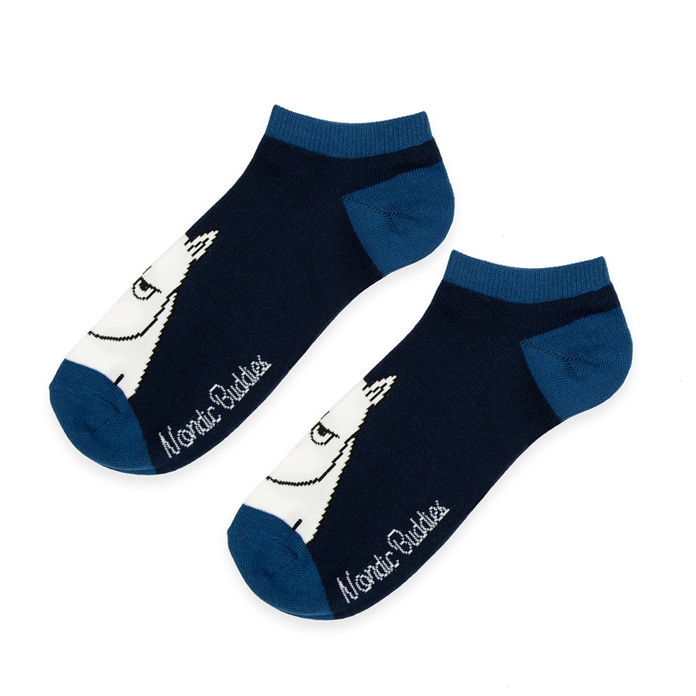 Moomintroll Ankle Socks 40-45 Black - The Official Moomin Shop