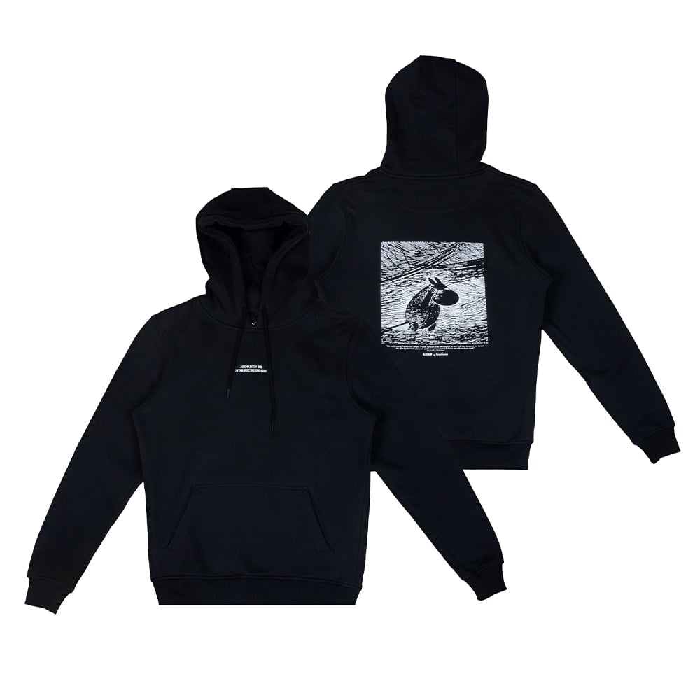 Moomintroll Hoodie Black - Nordicbuddies - The Official Moomin Shop