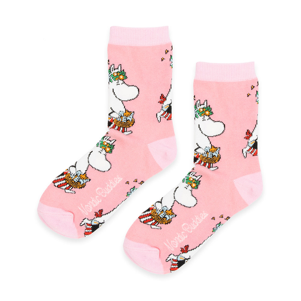 Moominmamma Errands Socks 36-42 Pink - Nordicbuddies - The Official Moomin Shop