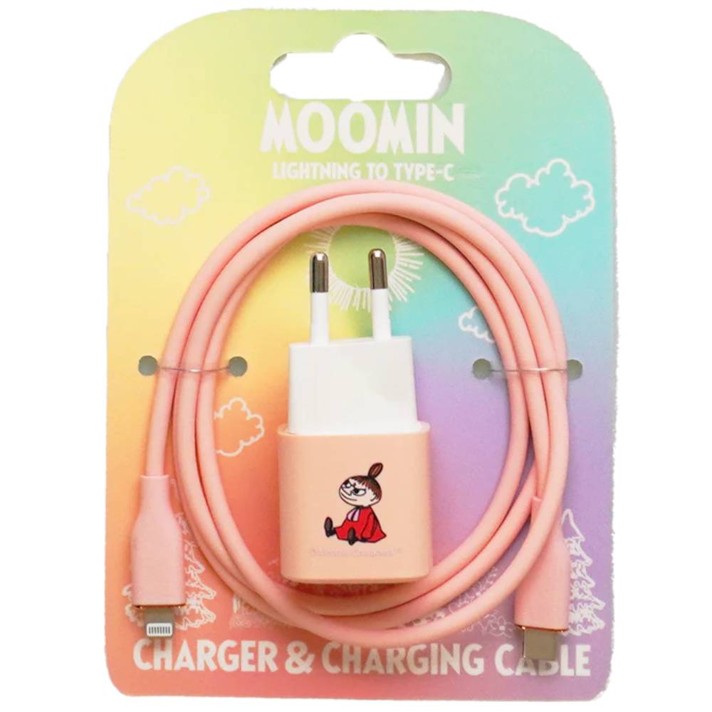 Little My Charger Set Lightning 20W - Happy Orange - The Official Moomin Shop