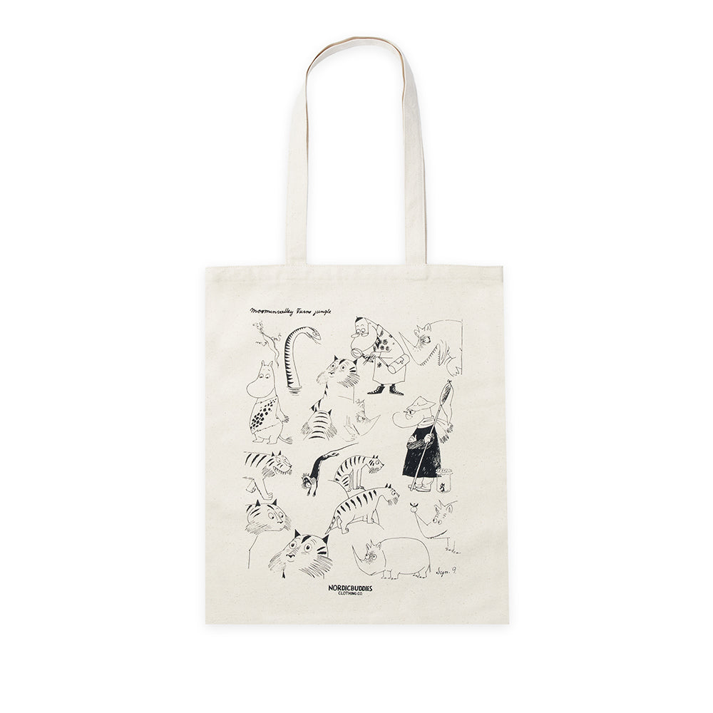 Moomin 80 Tote Bag White - Nordicbuddies - The Official Moomin Shop