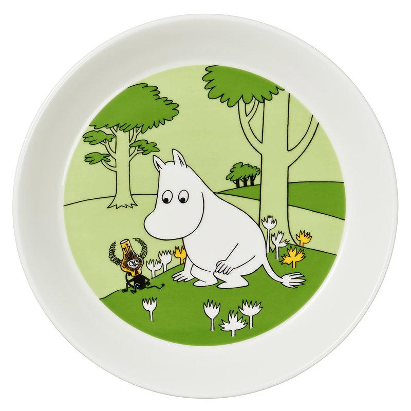 Moomintroll & Martians Plate 19cm Green - The Official Moomin Shop