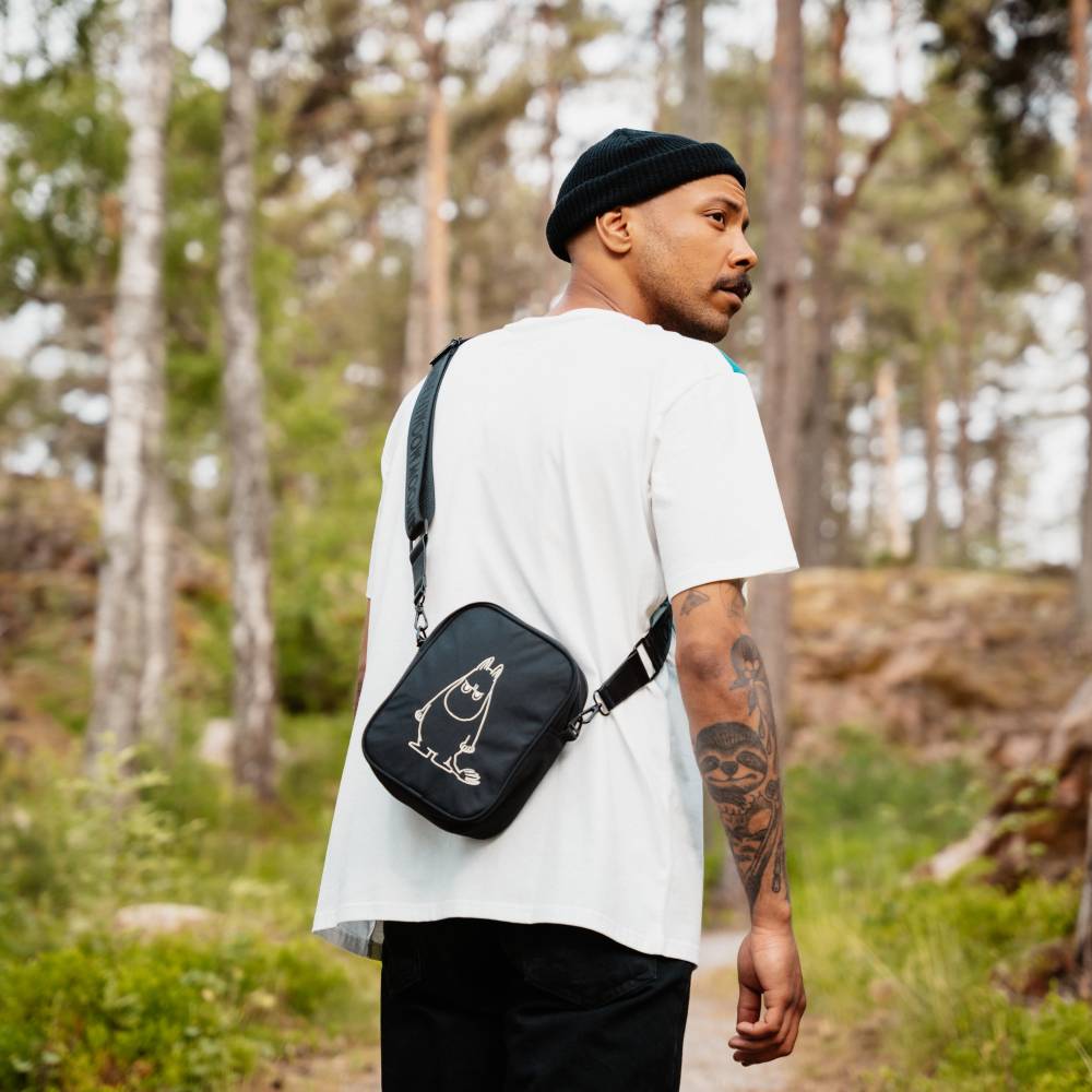 Moomintroll Angry Shoulder Bag Black - The Official Moomin Shop