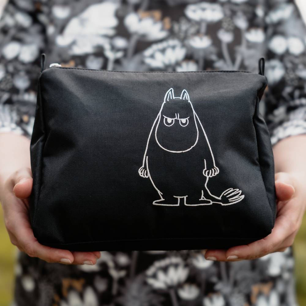 Moomintroll Angry Pouch Black - The Official Moomin Shop