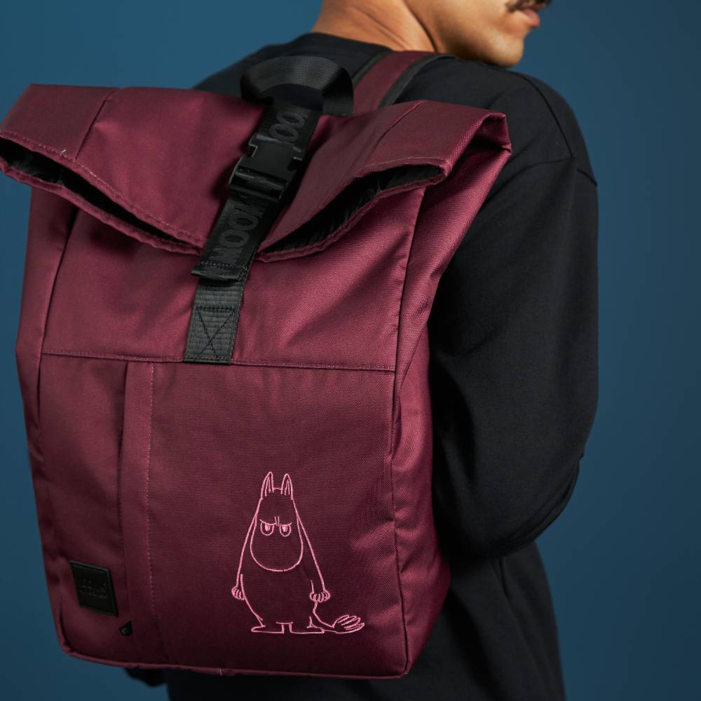 Moomintroll Angry Backpack Burgundy - The Official Moomin Shop