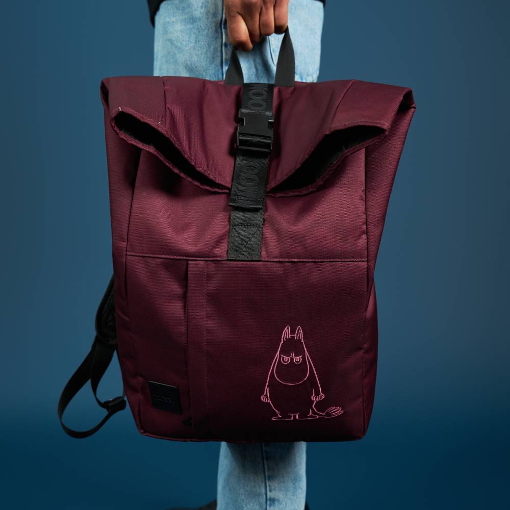 Moomintroll Angry Backpack Burgundy - The Official Moomin Shop