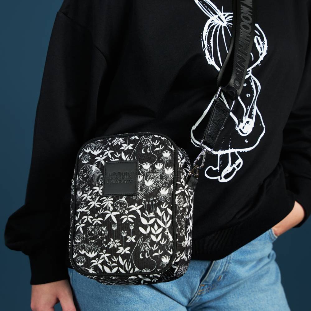 Moomin Primrose Shoulder Bag Black - The Official Moomin Shop