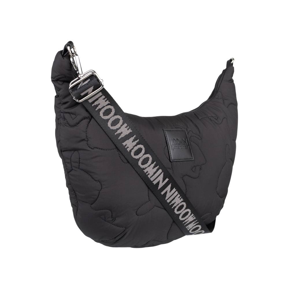 Little My Quilted Shoulder Bag Black Logo - The Official Moomin Shop