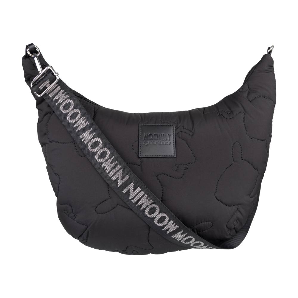 Little My Quilted Shoulder Bag Black Logo - The Official Moomin Shop