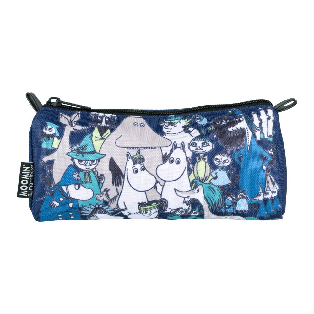Moomin Class Reunion Pencil Case Blue - The Official Moomin Shop