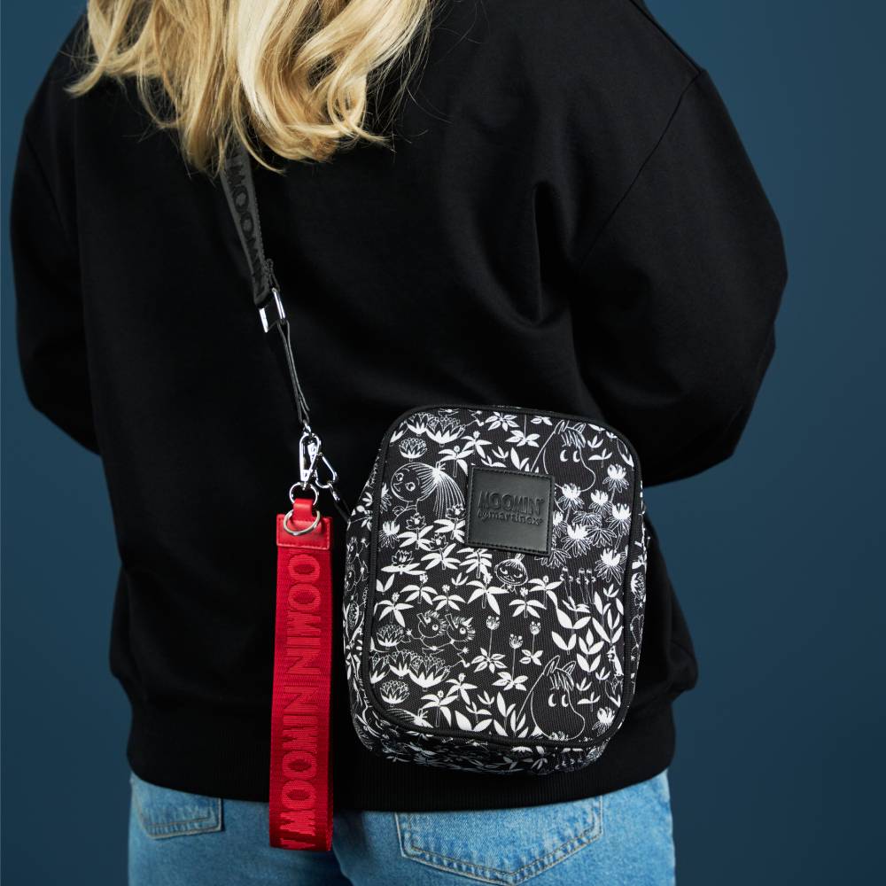Moomin Primrose Shoulder Bag Black - The Official Moomin Shop