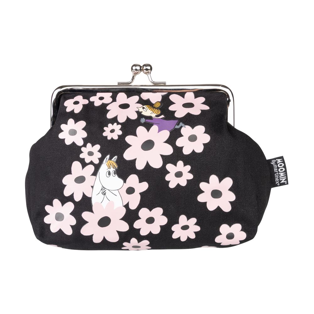 Snorkmaiden and Little My Clutch Bag Black - The Official Moomin Shop