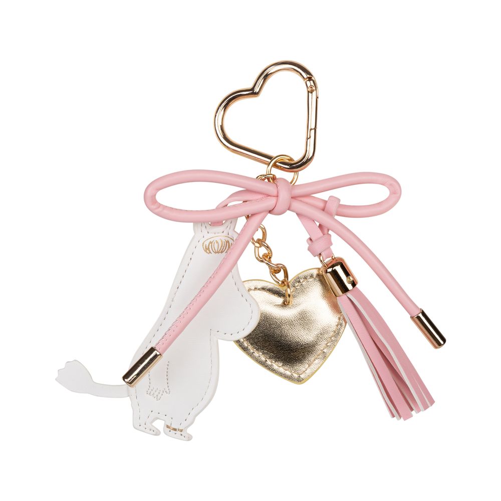 Snorkmaiden Heart Bag Charm Pink - The Official Moomin Shop
