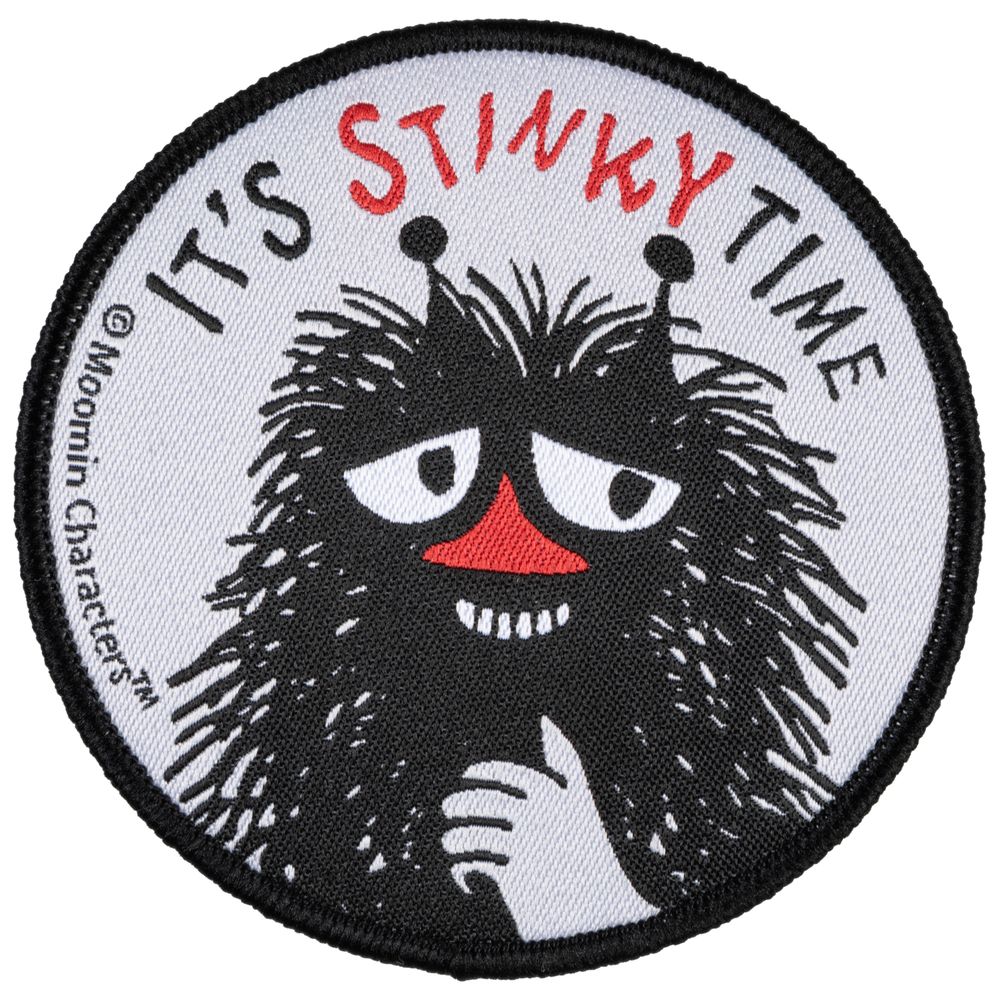 Stinky Time Patch Grey - The Official Moomin Shop