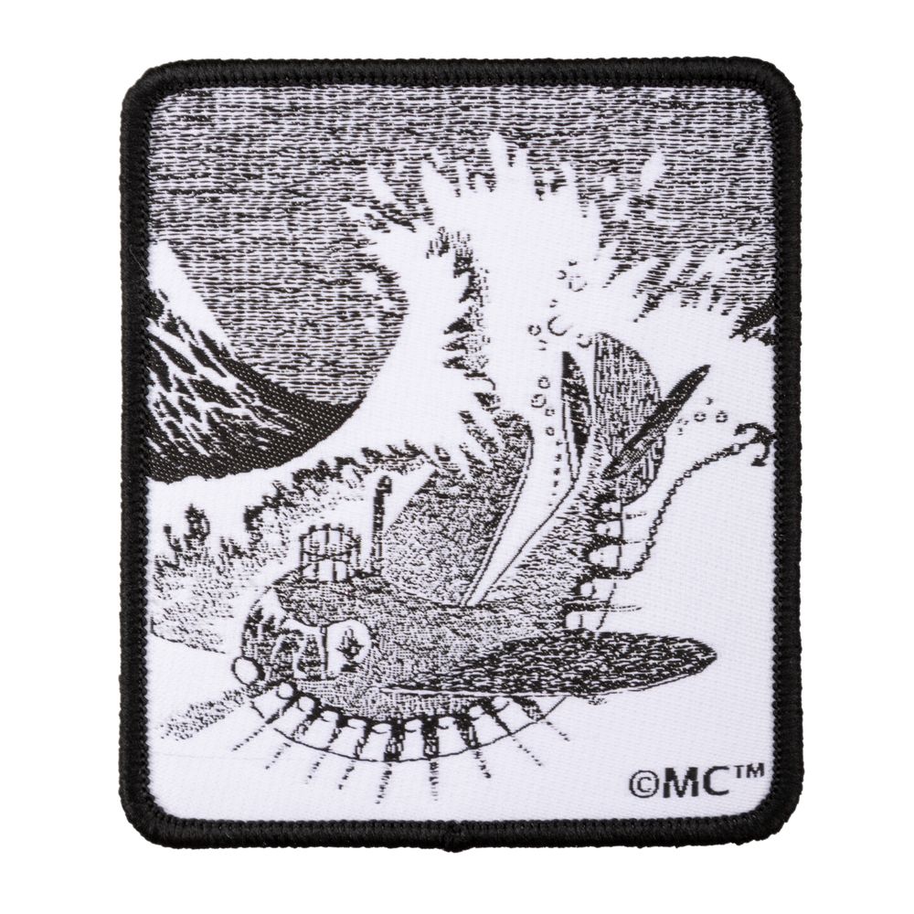 Oshun Oxtra Iron-On Patch Black - The Official Moomin Shop