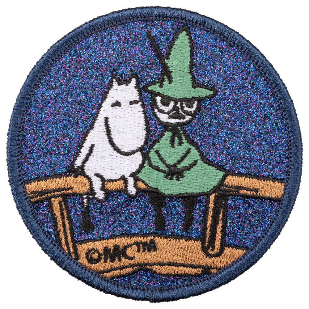 Moomin Bridge Iron-On Patch Black - The Official Moomin Shop