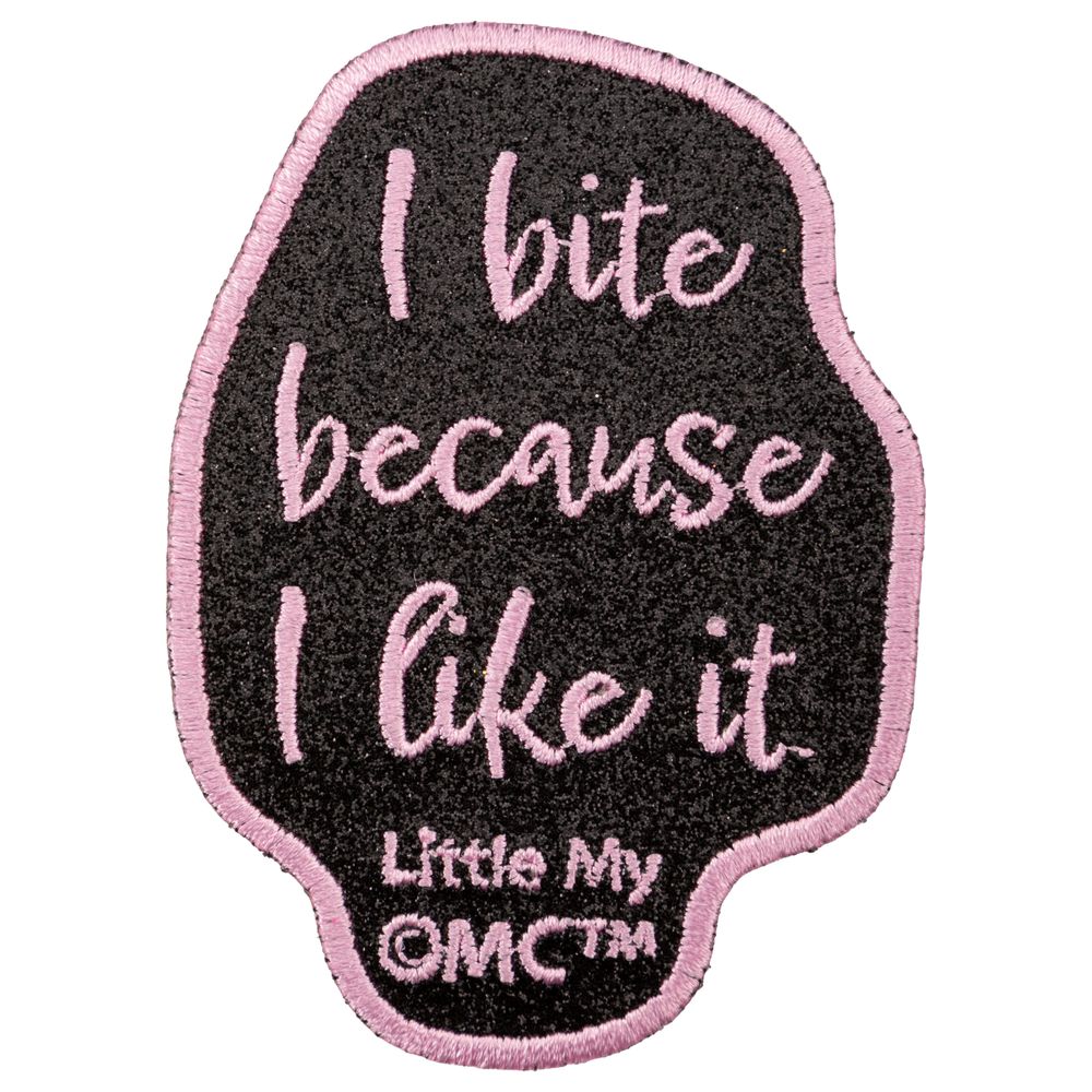 Little My Bite Iron-On Patch Black - The Official Moomin Shop