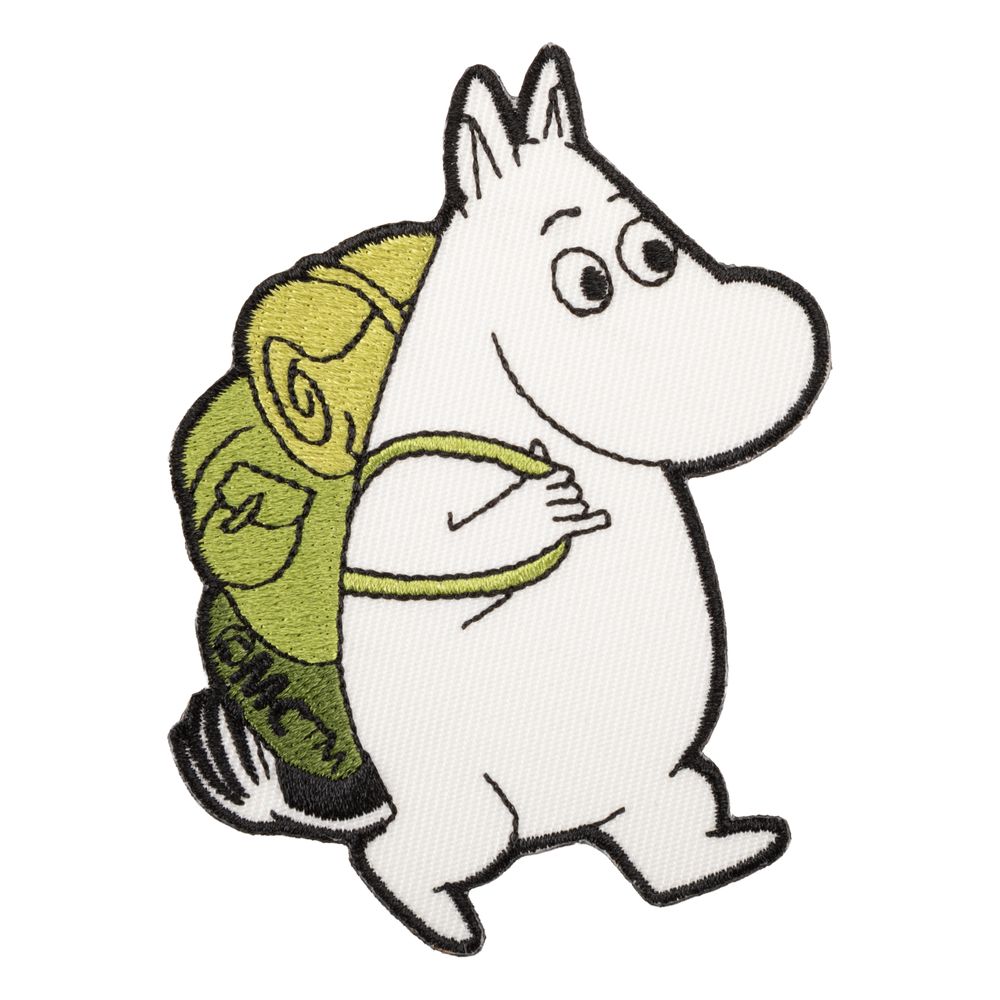 Moomintroll Camper Iron-On Patch White - The Official Moomin Shop