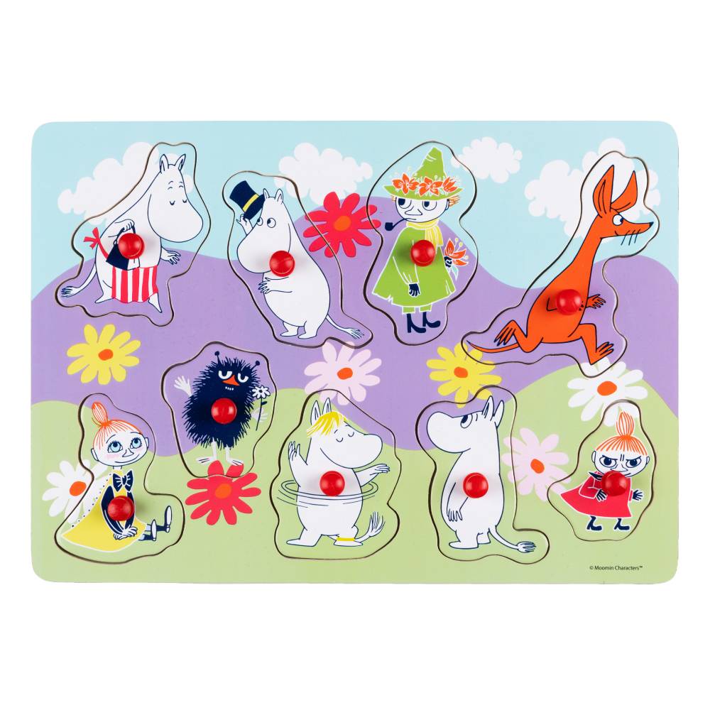 Moomin Spring Peg Puzzle 9pcs - The Official Moomin Shop