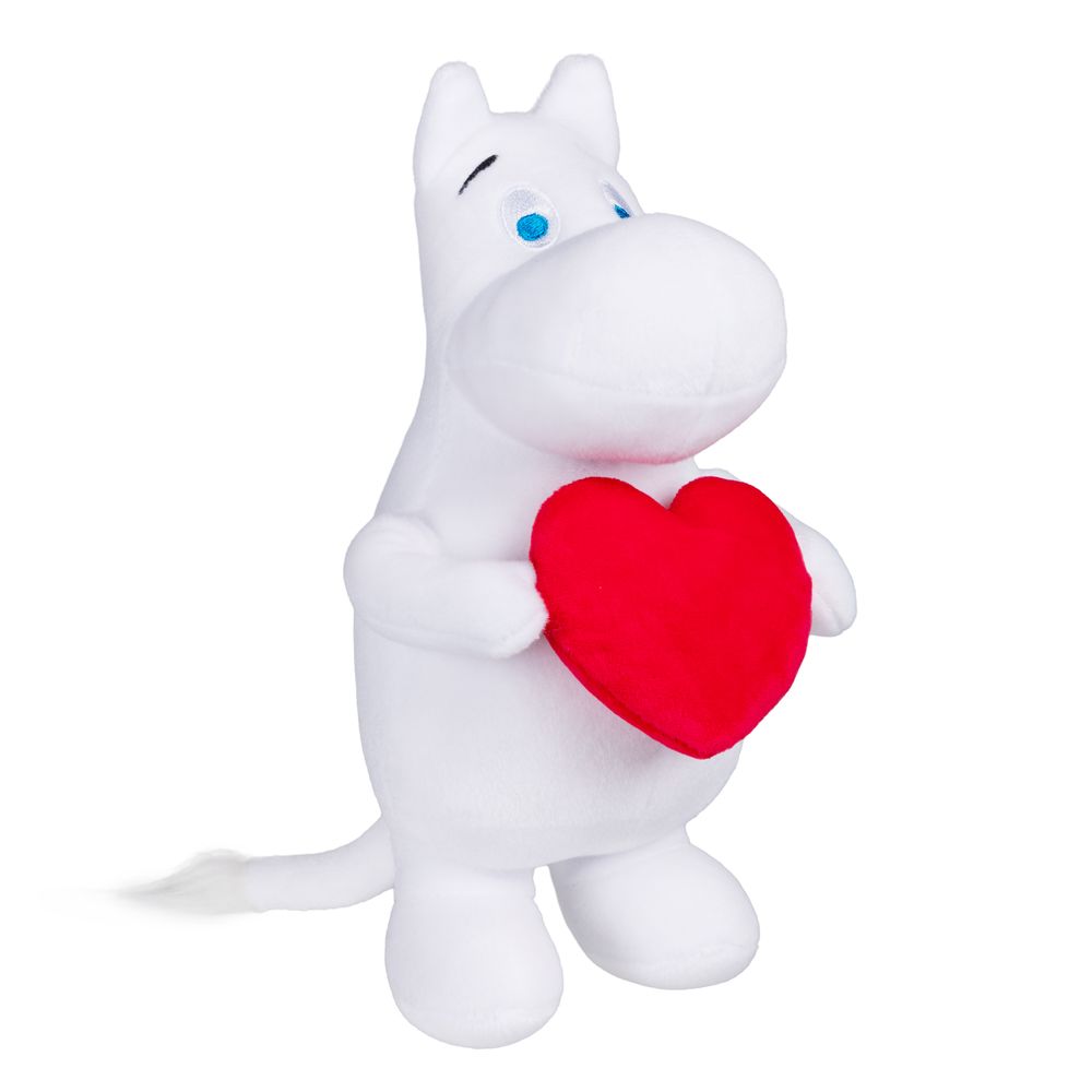 Moomintroll Heart Plush Toy 23cm - The Official Moomin Shop