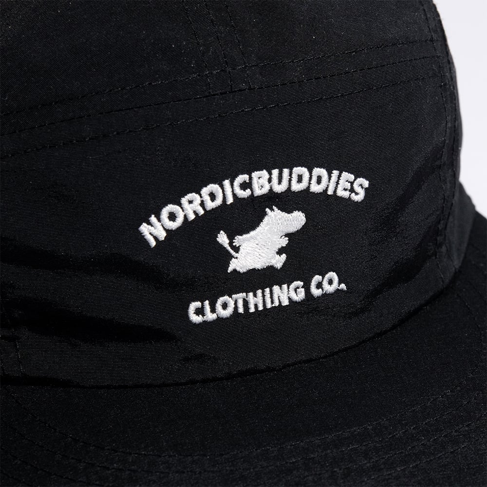 Moomintroll Classics 5-panel Nylon Cap Black - Nordicbuddies - The Official Moomin Shop