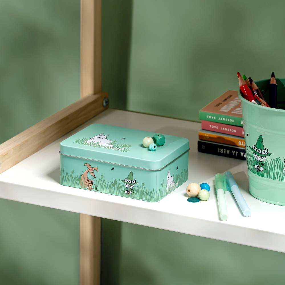 Moomin Boys Box 14,5x10,5cm Green - The Official Moomin Shop