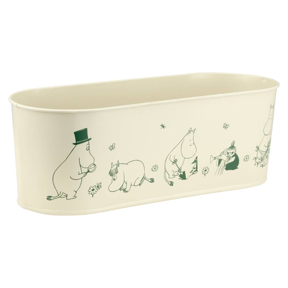 Moomin Gardenia Flower Pot 28cm White - The Official Moomin Shop