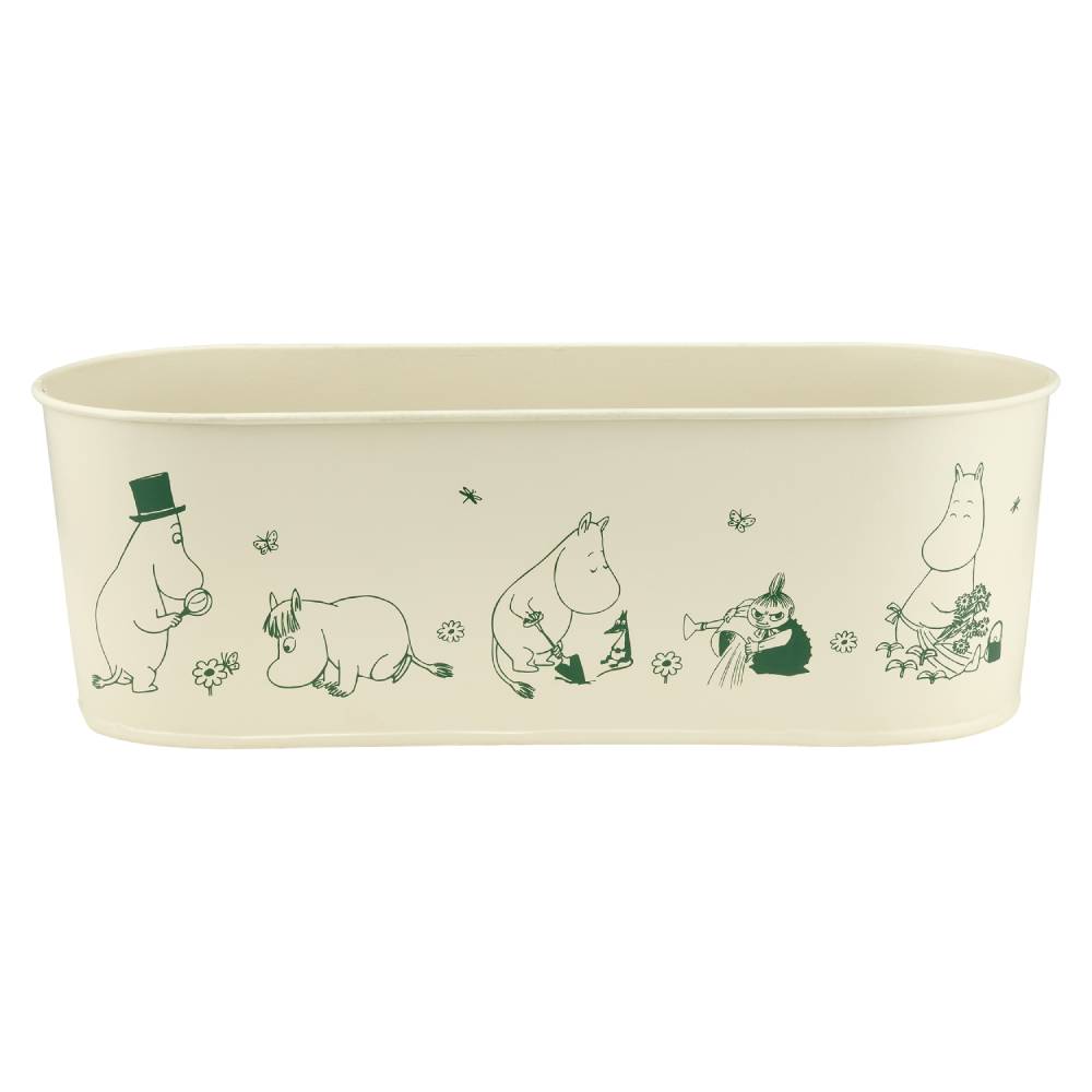 Moomin Gardenia Flower Pot 28cm White - The Official Moomin Shop