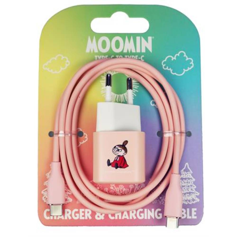 Little My Charger Set USB-C 20W - Happy Orange - The Official Moomin Shop