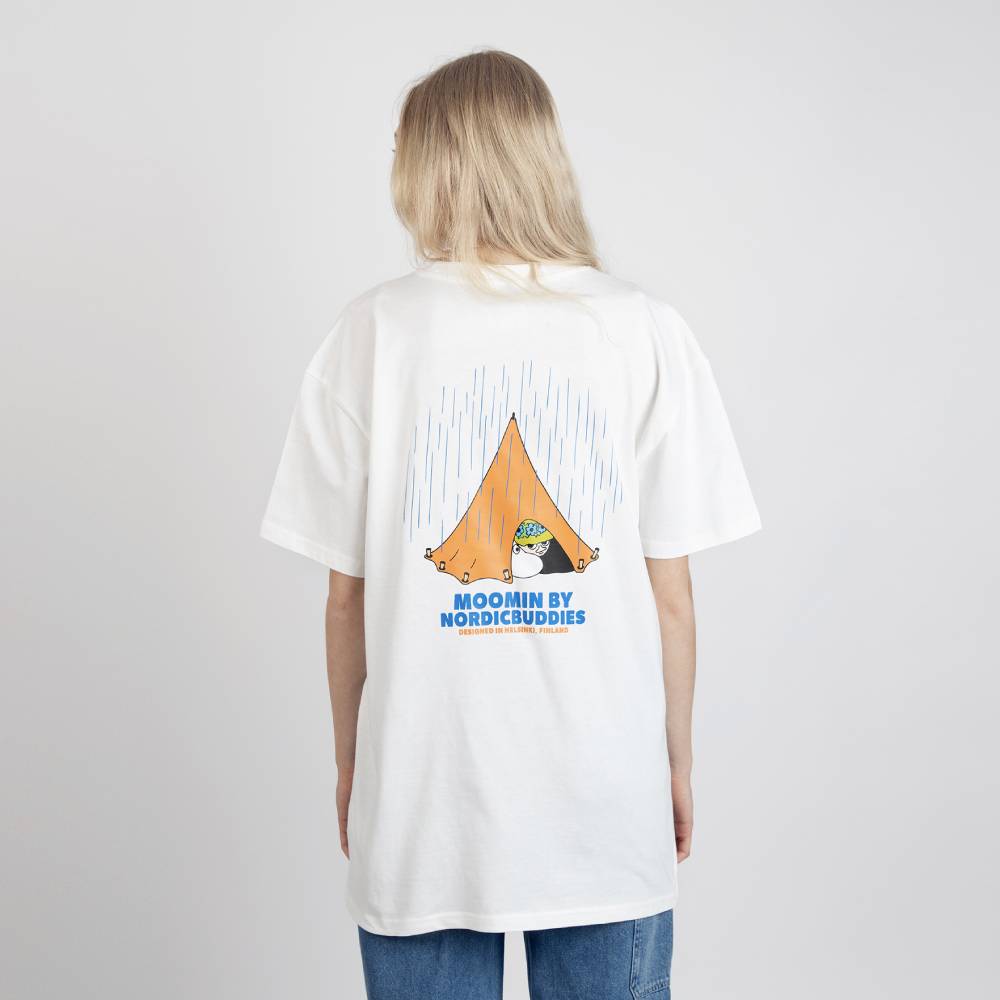 Moomintroll Camping T-shirt Unisex White - The Official Moomin Shop