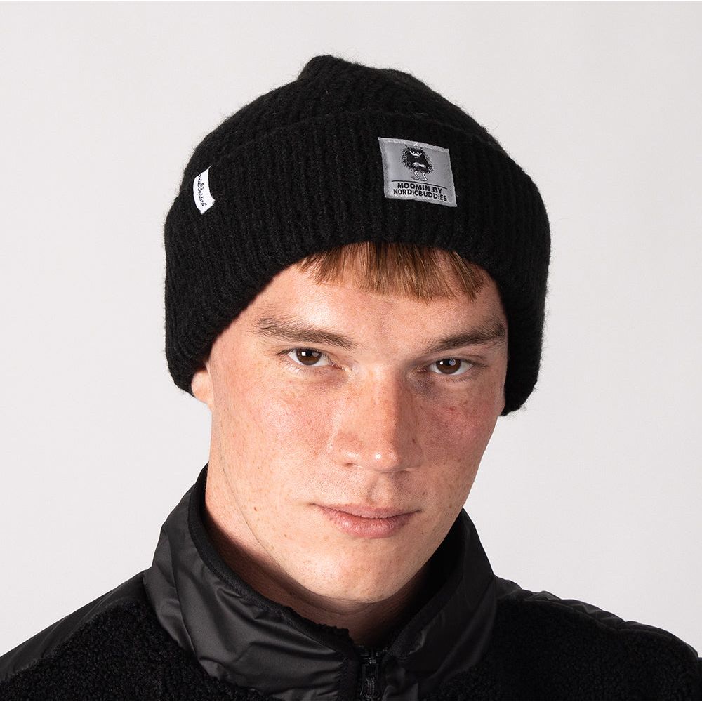 Stinky Beanie Adults Black - Nordicbuddies - The Official Moomin Shop