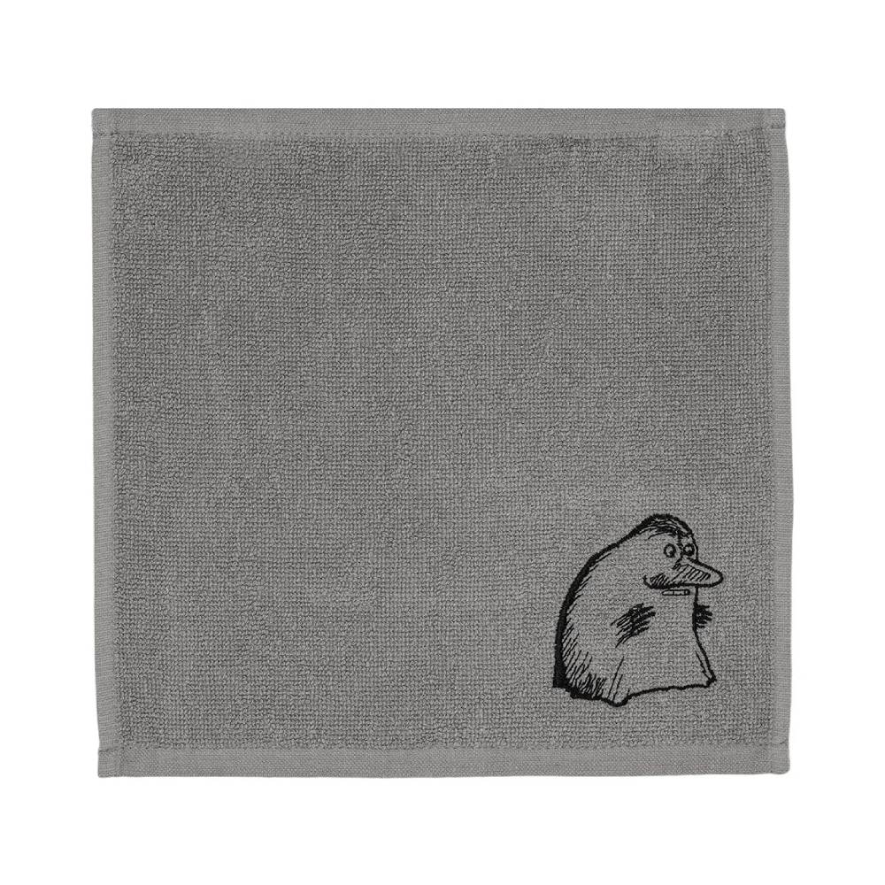 The Groke Towel 25x25cm Grey - The Official Moomin Shop