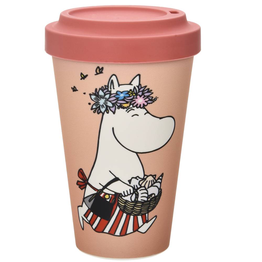 Moominmamma Take away Mug Peach - Nordicbuddies - The Official Moomin Shop
