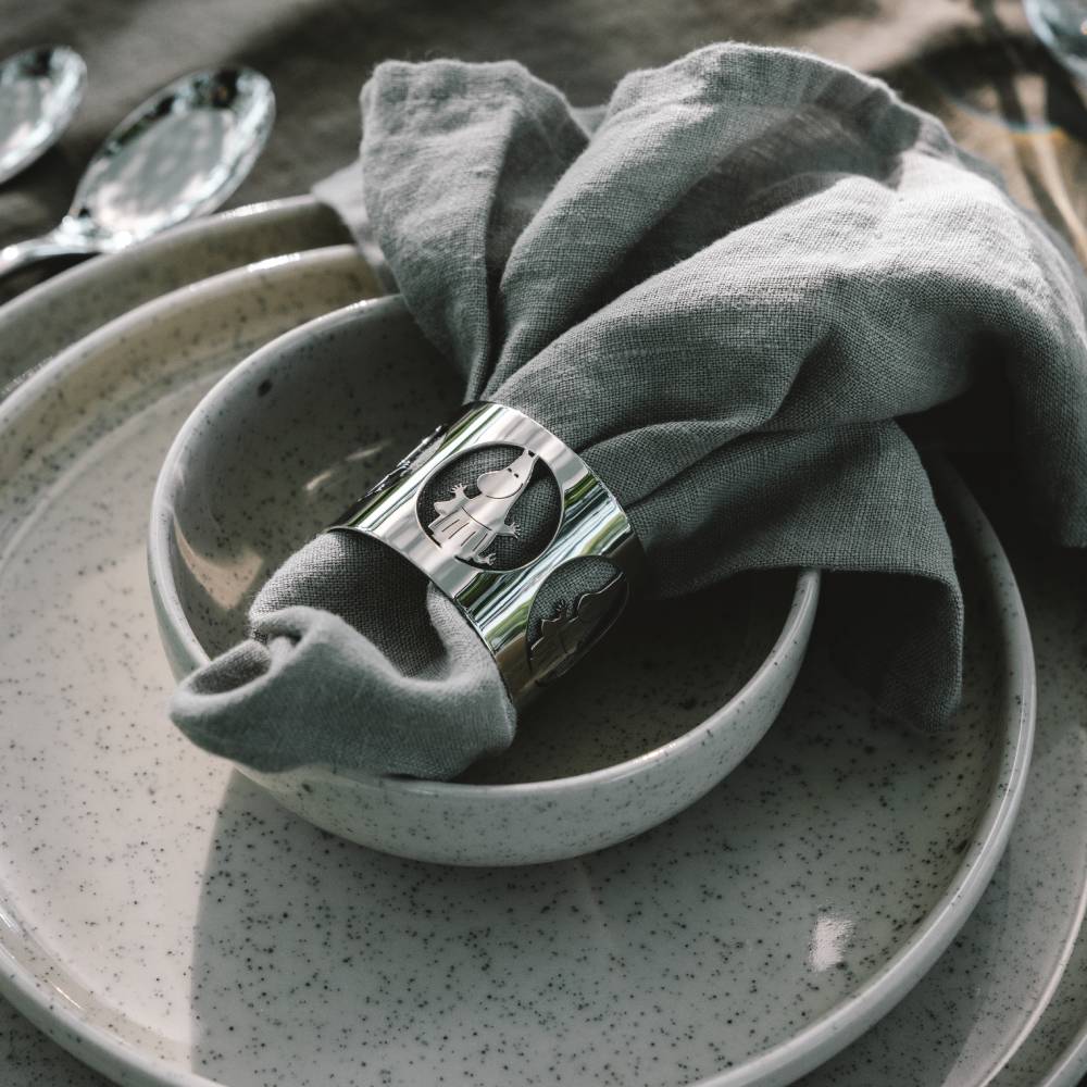 Moominmamma Napkin Rings Silver - Hilke - The Official Moomin Shop