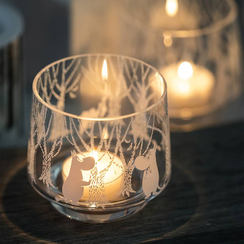 Moomin In the woods Candle Holder 8cm - The Official Moomin Shop