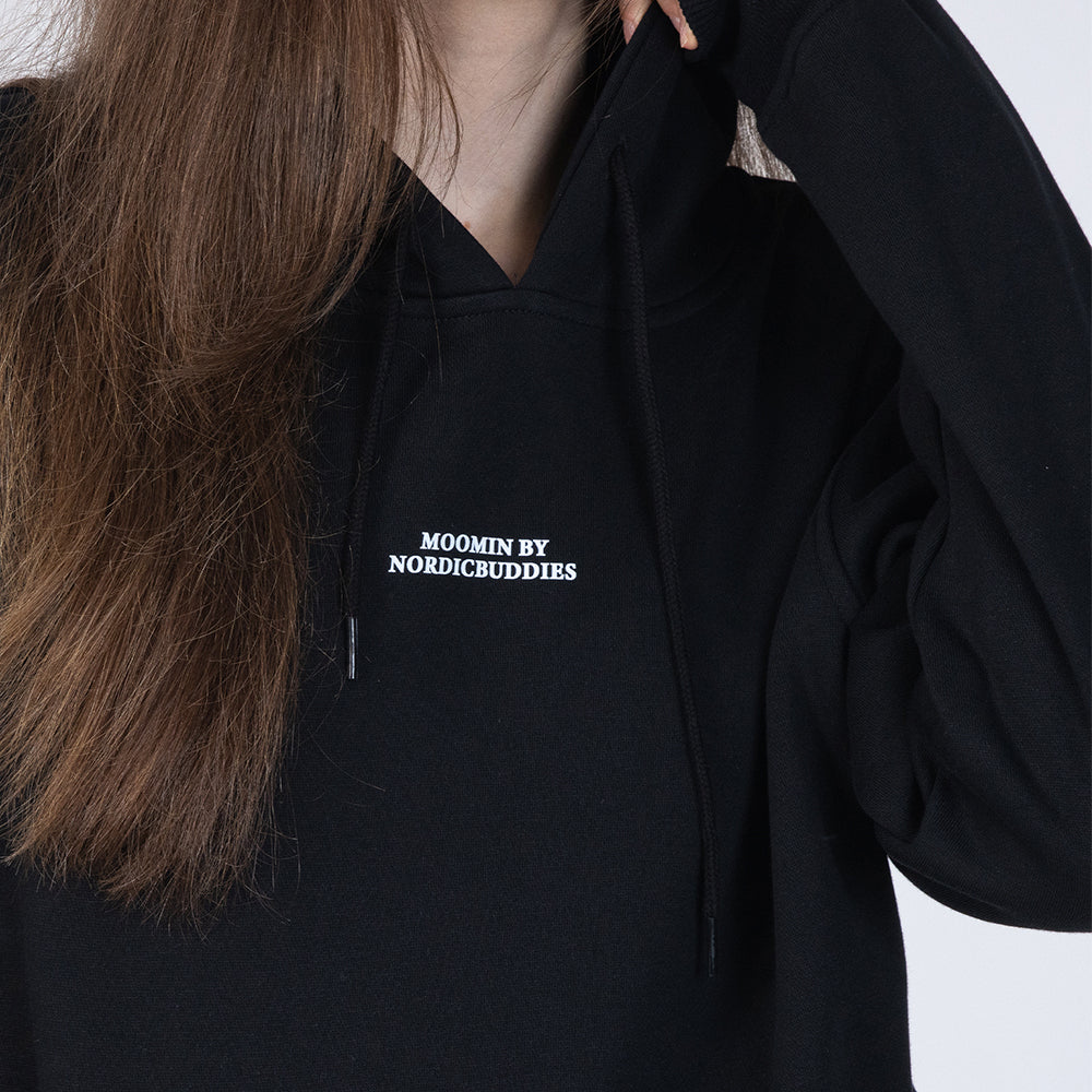 Moomintroll Hoodie Black - Nordicbuddies - The Official Moomin Shop