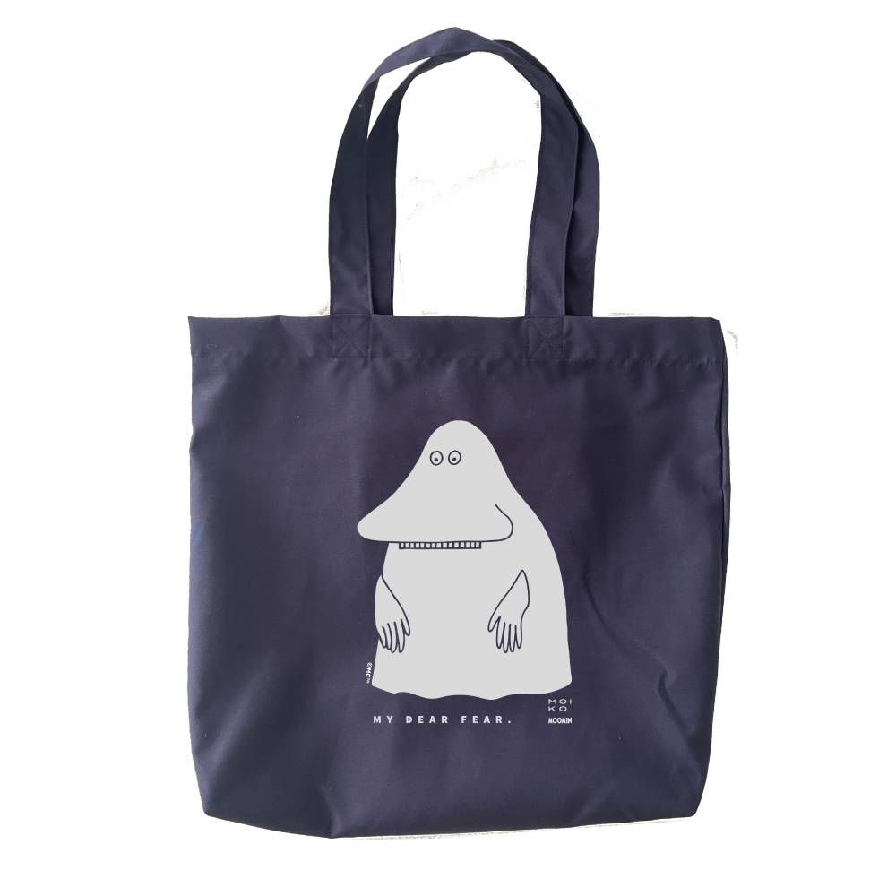 The Groke Totebag Darkblue - Moiko - The Official Moomin Shop