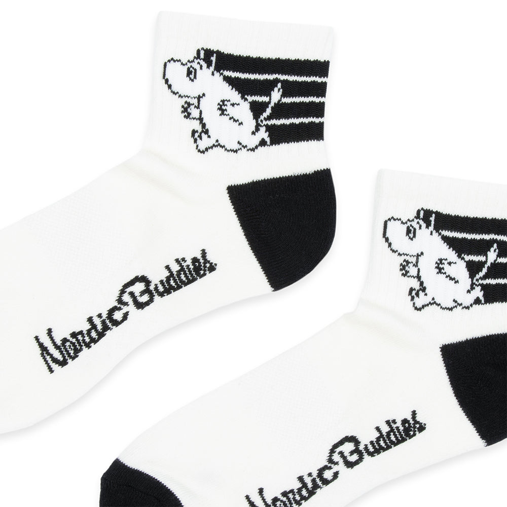 Moomintroll Retro Ankle Socks 36-42 White - Nordicbuddies - The Official Moomin Shop