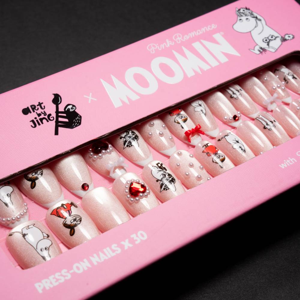 Moomin Romance Press-on Nails Pink - The Official Moomin Shop