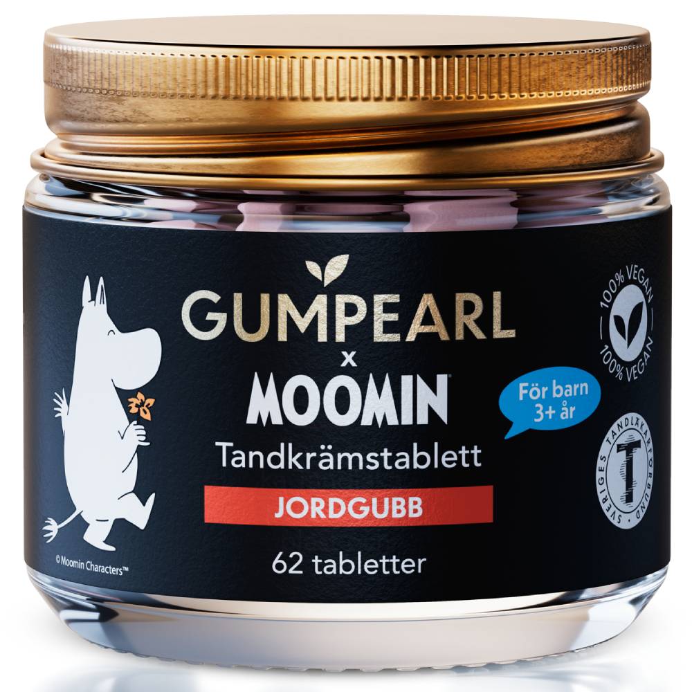 Moomintroll Toothpaste Tablets Strawberry 62pcs - The Official Moomin Shop